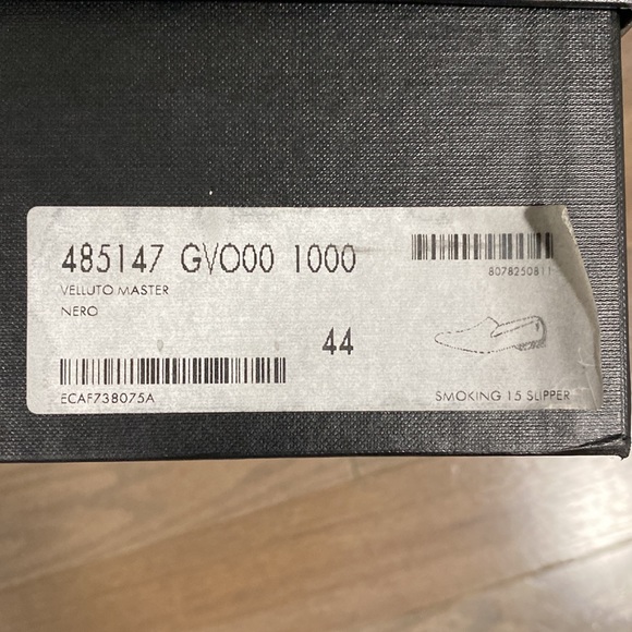 SAINT LAURENT YSL “SMOKING SLIPPER” BLACK SZ 44 US 11 - Picture 6 of 7